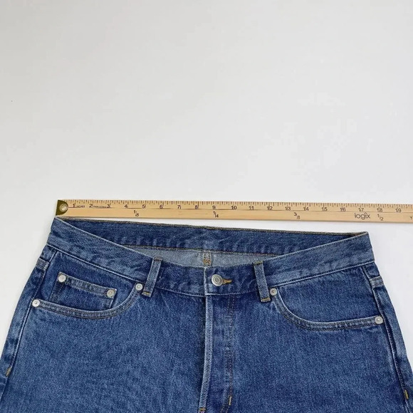 ARKET Men's Cropped Denim Blue Jeans Size 33 - Picture 10 of 10